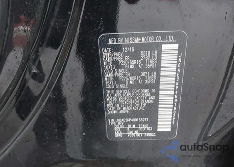 2017 Nissan Quest Sv from USA, damaged, VIN JN8AE2KP4H9168277